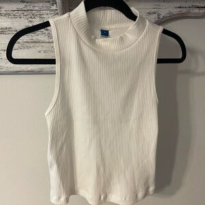 Old Navy Cream Ribbed Tank Top